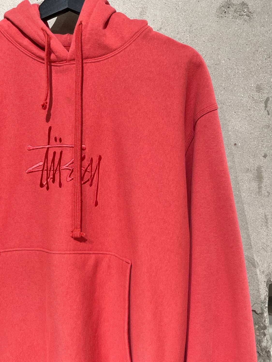 스투시 로즈 스탁 로고 아플리케 후디 상품이미지3