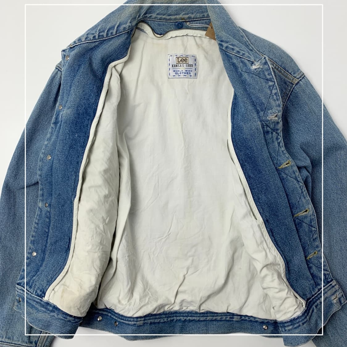 [100/정품] 90s lee 리 데님 트러커 자켓 상품이미지6