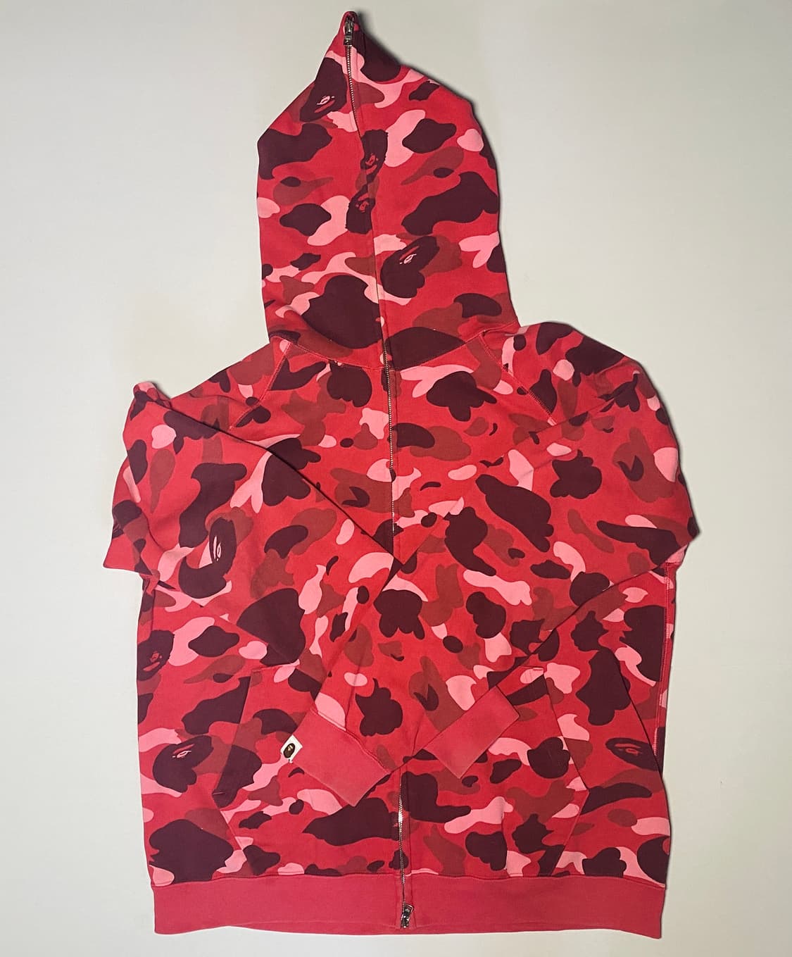 베이프 후드 집업 레드카모 og bape red camo 상품이미지2