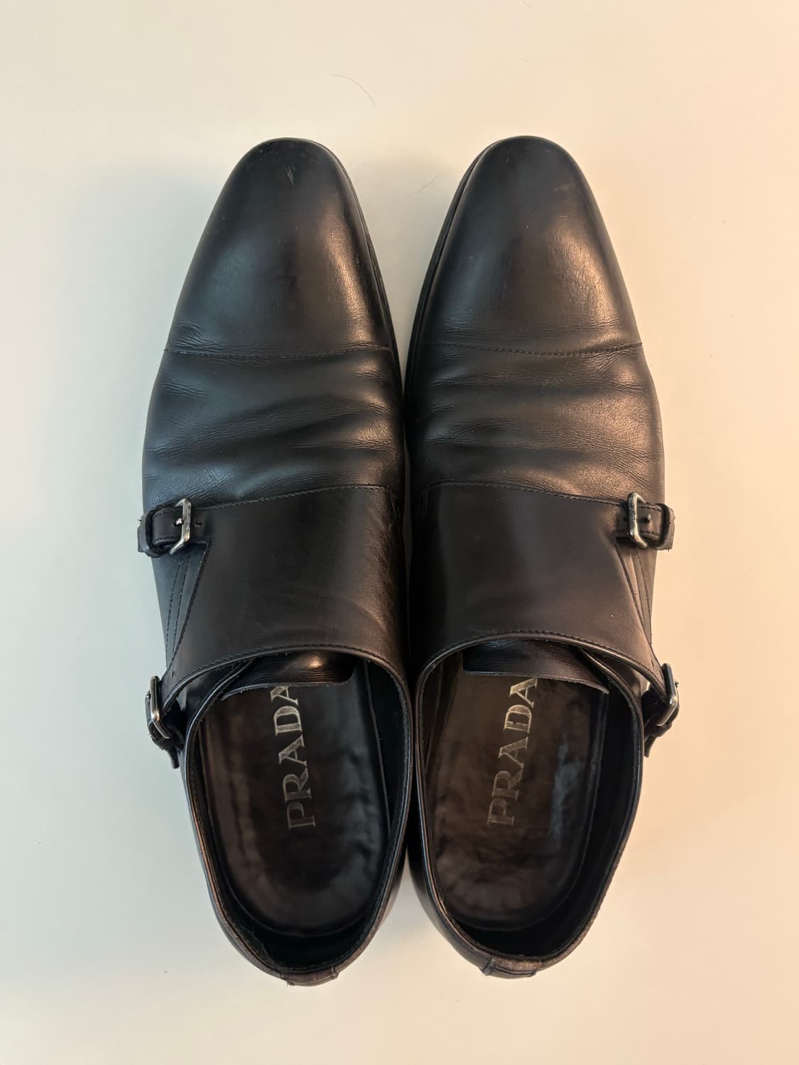 Prada Double Strap Monk Loafers 상품이미지1