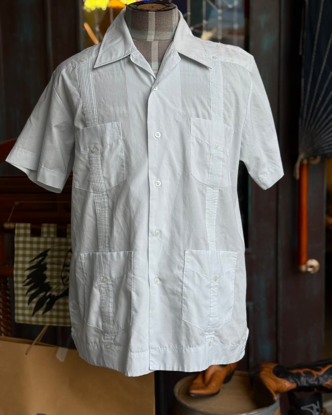 70-80's Guayabera 구아야베라 셔츠 M 상품이미지7