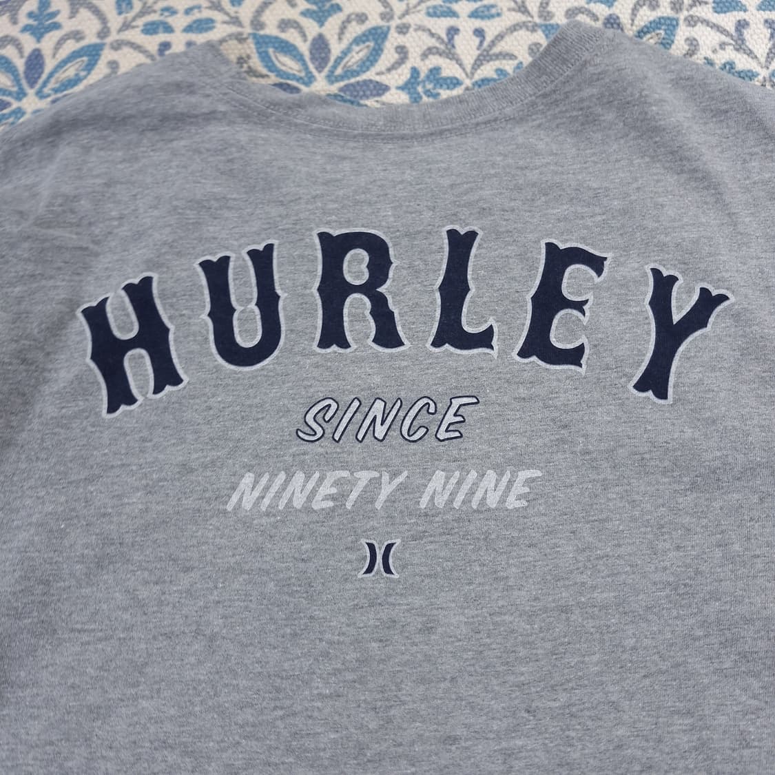 HURLEY 헐리 그레이 블랙 프린팅로고 코튼블렌드 반팔 티셔츠 M 상품이미지8
