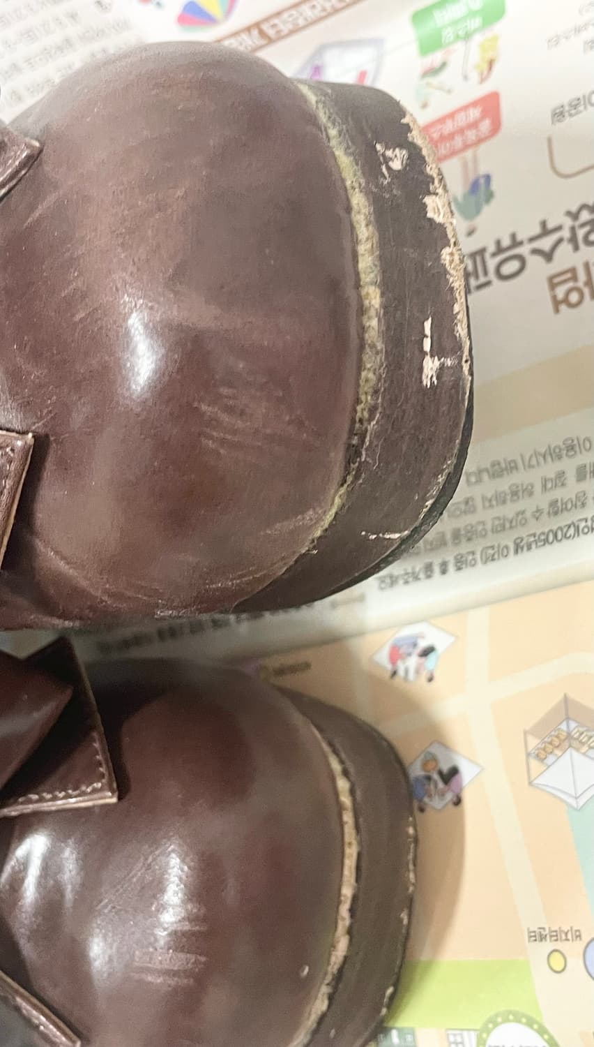 오늘만)디어리 디마럽 워커 리본 부츠 라떼갸루 초코맛 핀터깔 희귀 상품이미지6