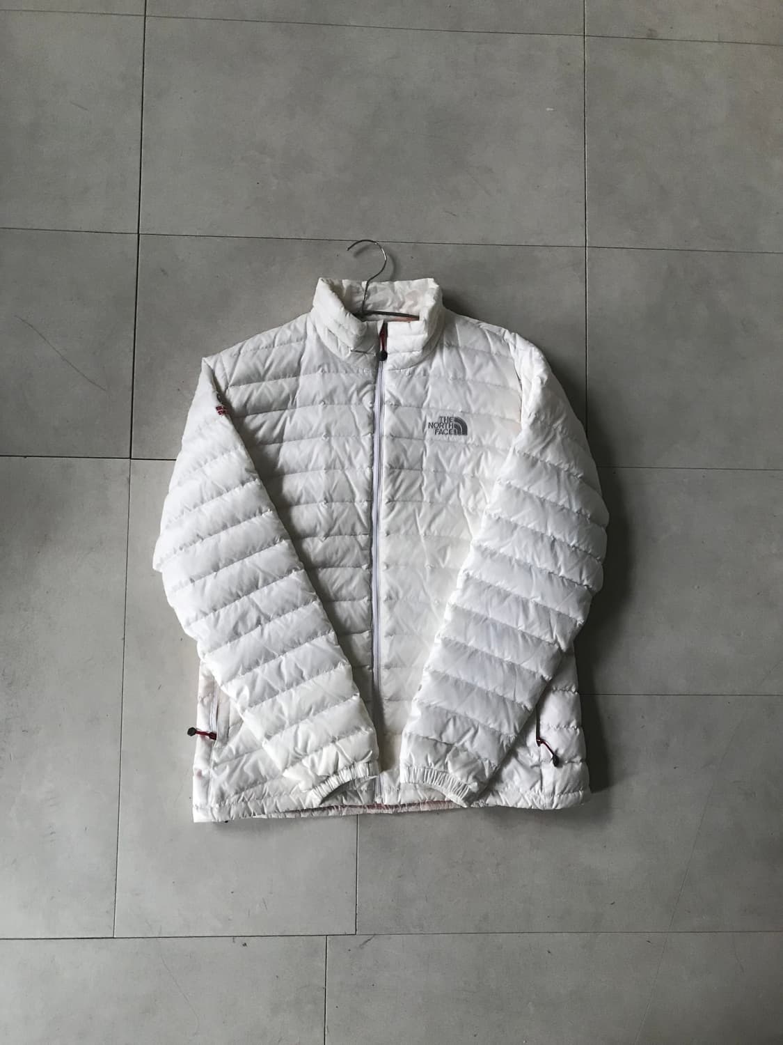 노페 아이보리 실버 경량패딩 상품이미지6