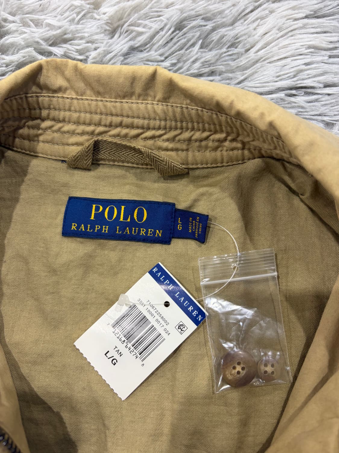 폴로 코튼 자켓 탄 라지 상품이미지5