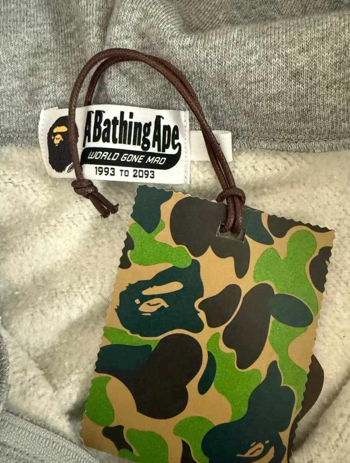 Bape 베이프 샤크 후드 그레이 M 상품이미지2