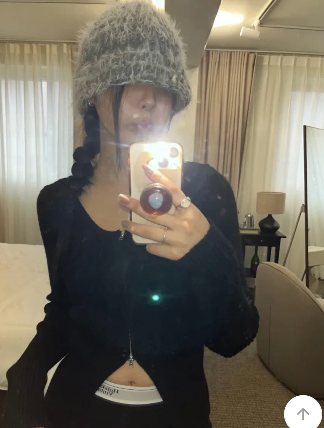 새상품) 앙고라 버킷햇 앙고라 비니  상품이미지2