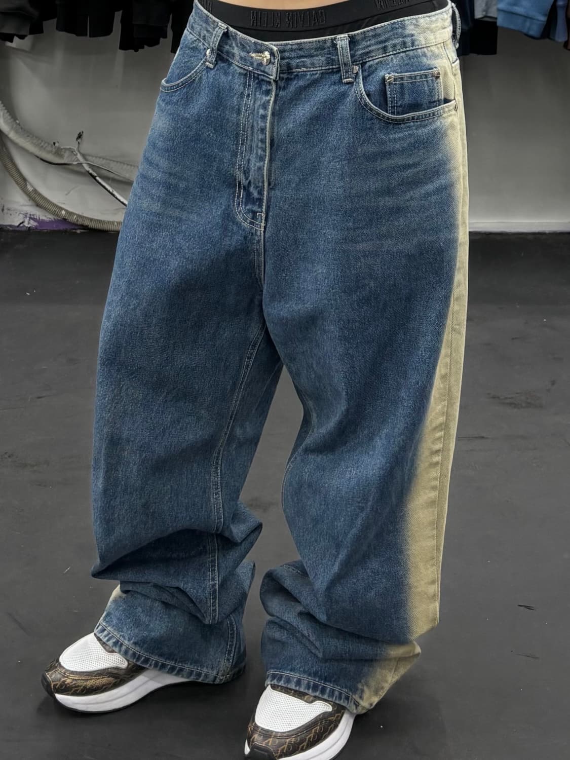 OY 워시드 와이드 데님팬츠 상품이미지4