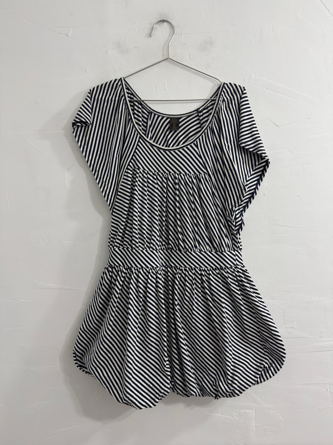 decora stripe puff mini dress 상품이미지1