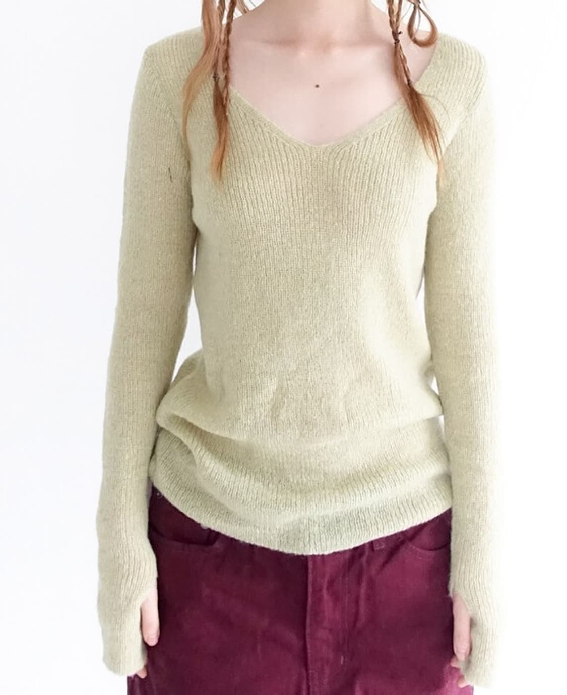 faerie mohair slim knit top  상품이미지3