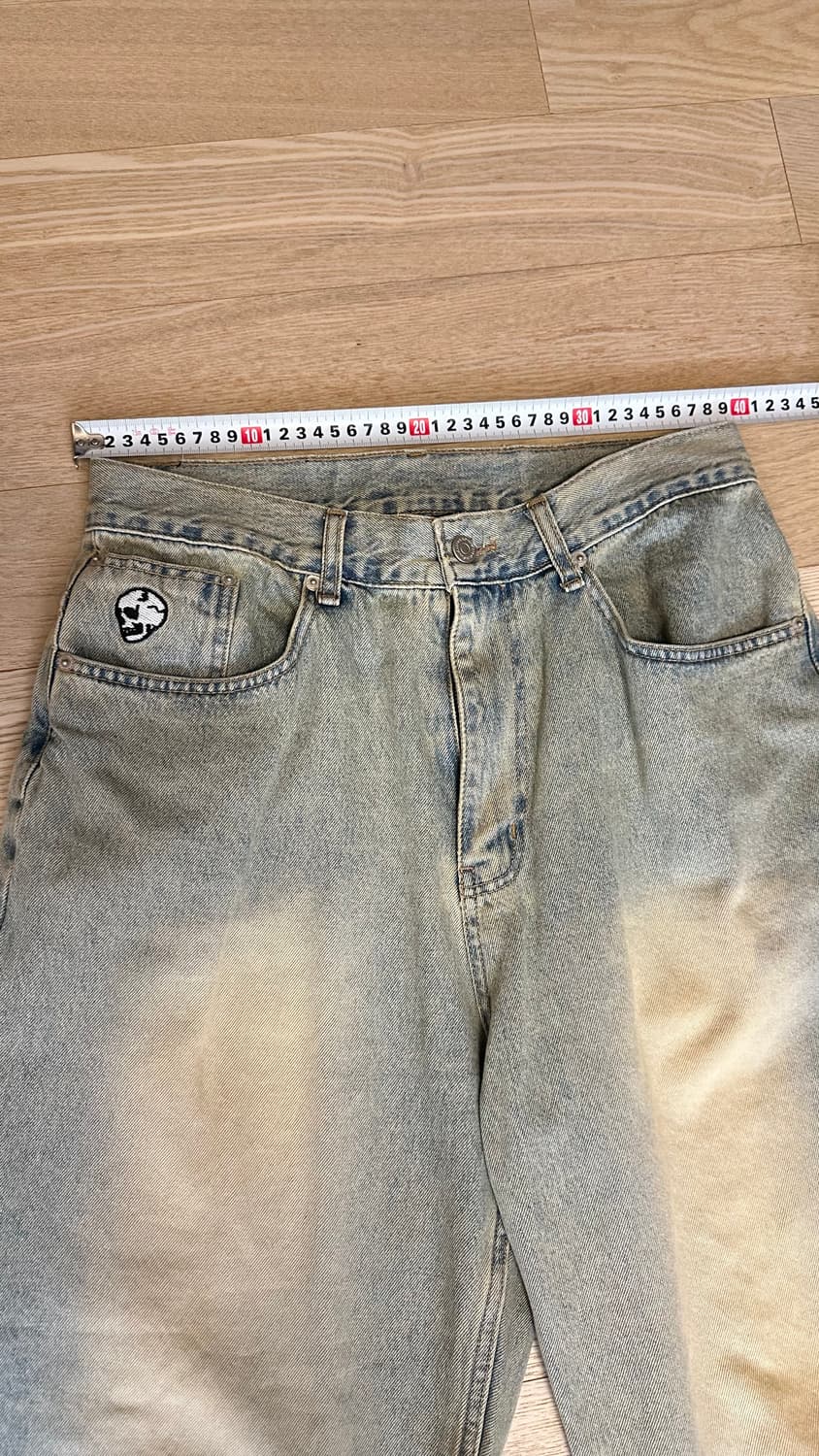 위캔더스 WKNDRS SKULL 워시드 팬츠 S 상품이미지6