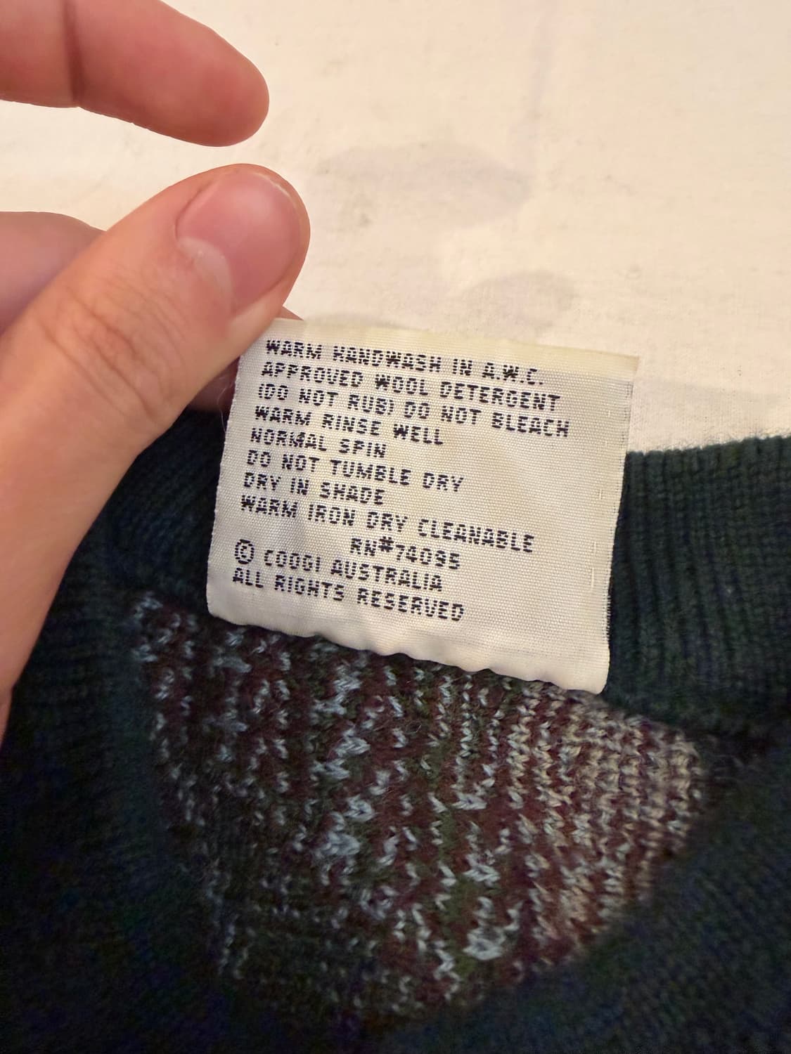 80s 쿠지 아카이브 케이블 울 니트 스웨터 상품이미지4