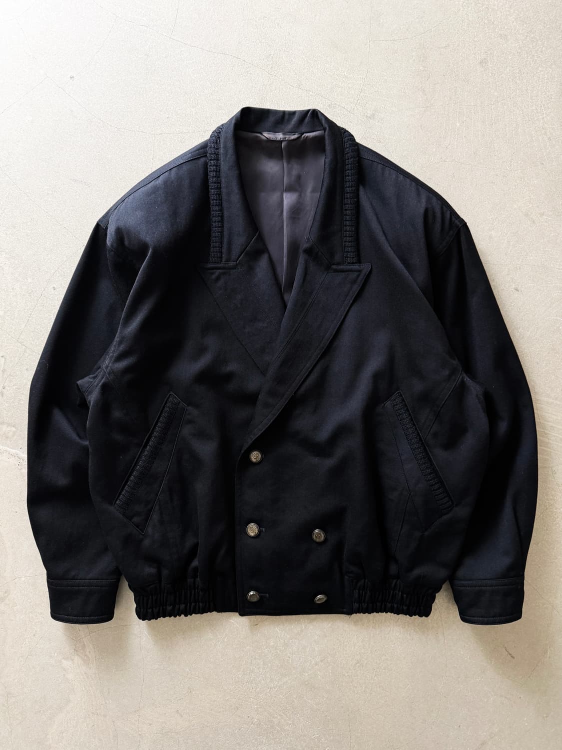 RAIKA Wool Double Button Bomber Jacket  상품이미지1