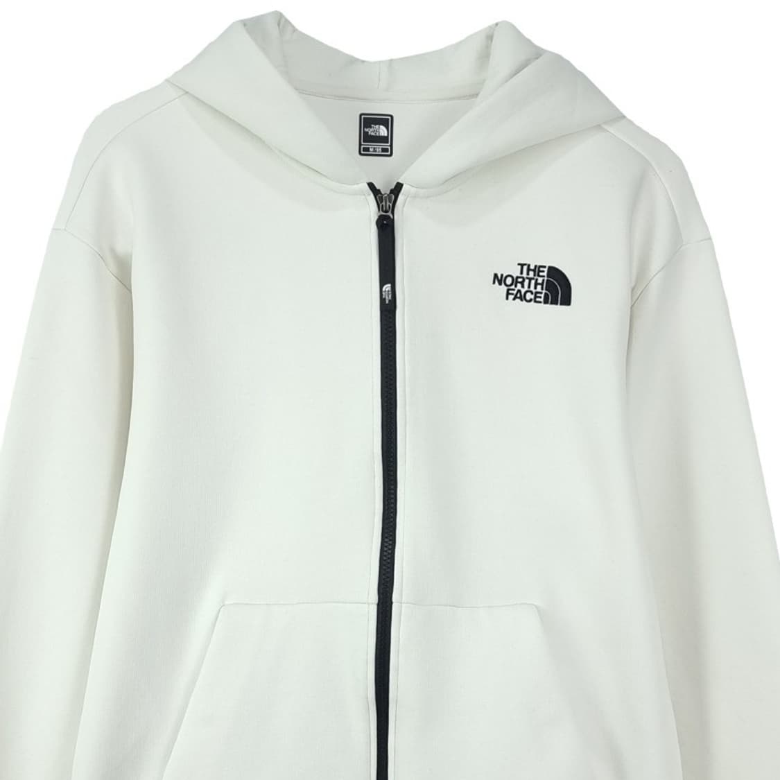 [노스페이스] 로고 자수 후드 집업 화이트 M18699 상품이미지4