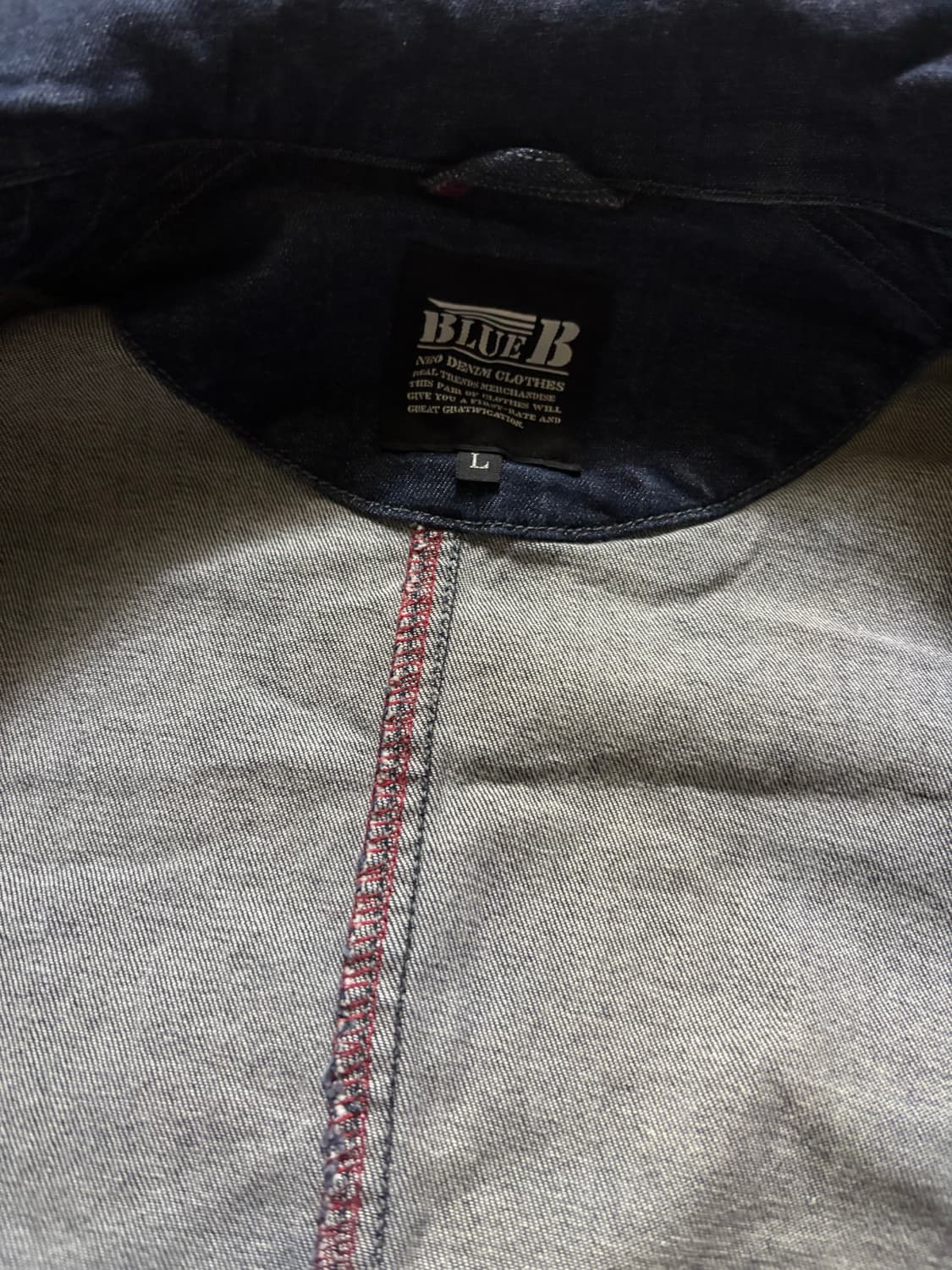 BlueB 블루비 청자켓 일본빈티지 사이즈L 상품이미지2
