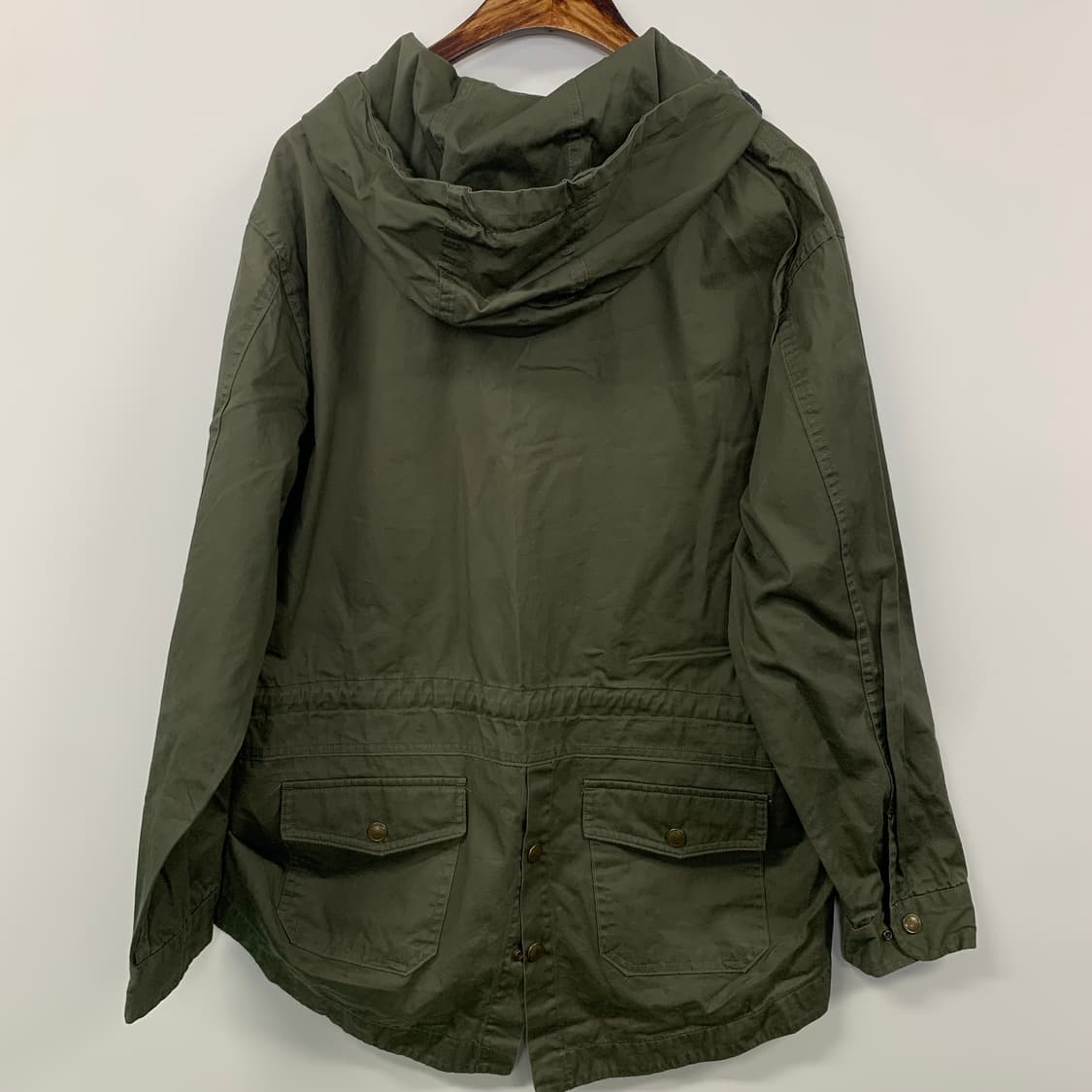 프리즘웍스 유틸리티 카키 아노락 후드 상품이미지3