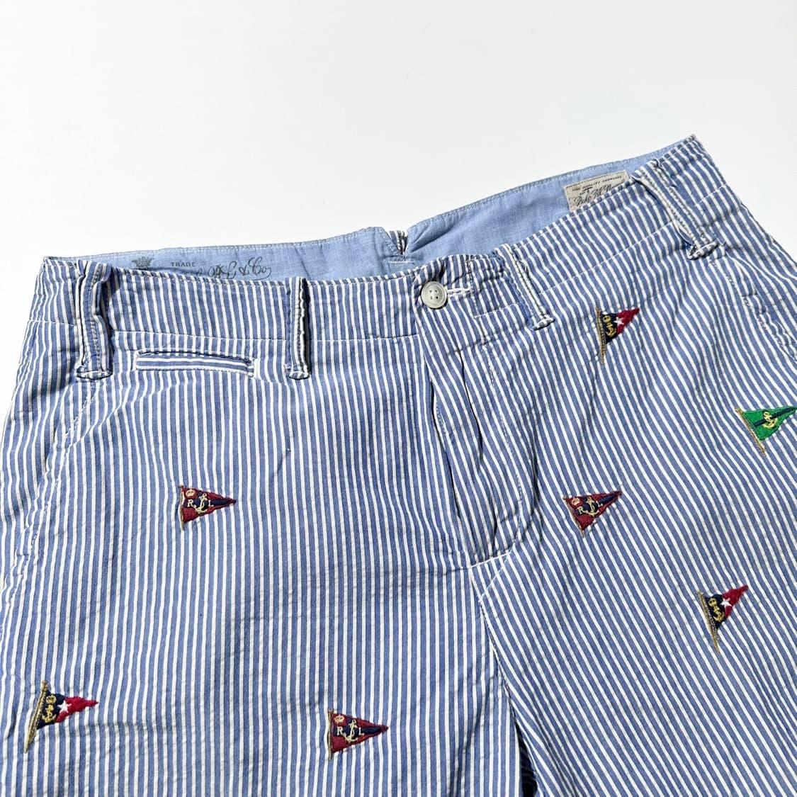 폴로 랄프로렌 플래그 엠브로이디드 스트라이프 하프팬츠 반바지 상품이미지3