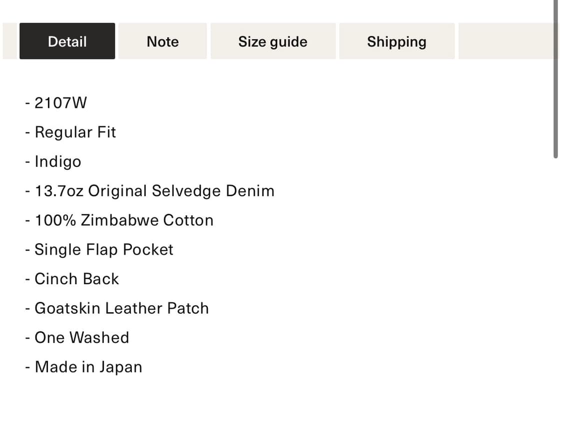 풀카운트 2107w 1세대 데님 자켓 상품이미지3