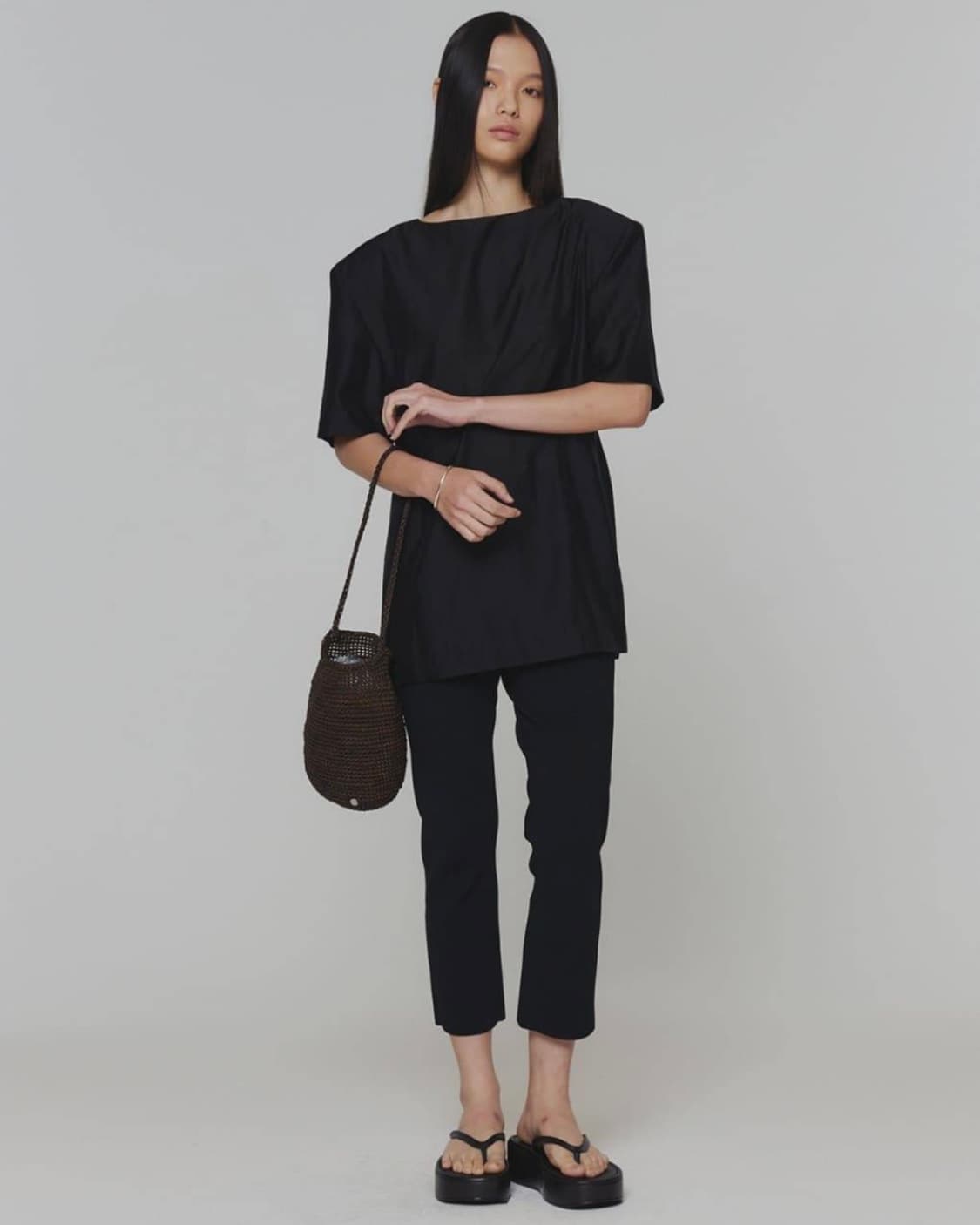 아모멘토 실크 하프 셔츠 상품이미지1