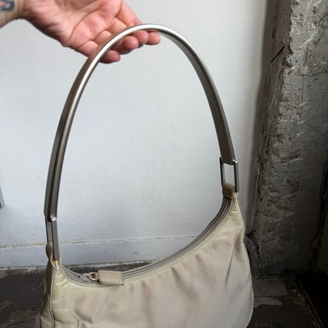 early 00s 프라다 포코노 플라스틱 핸들 숄더 백  상품이미지6