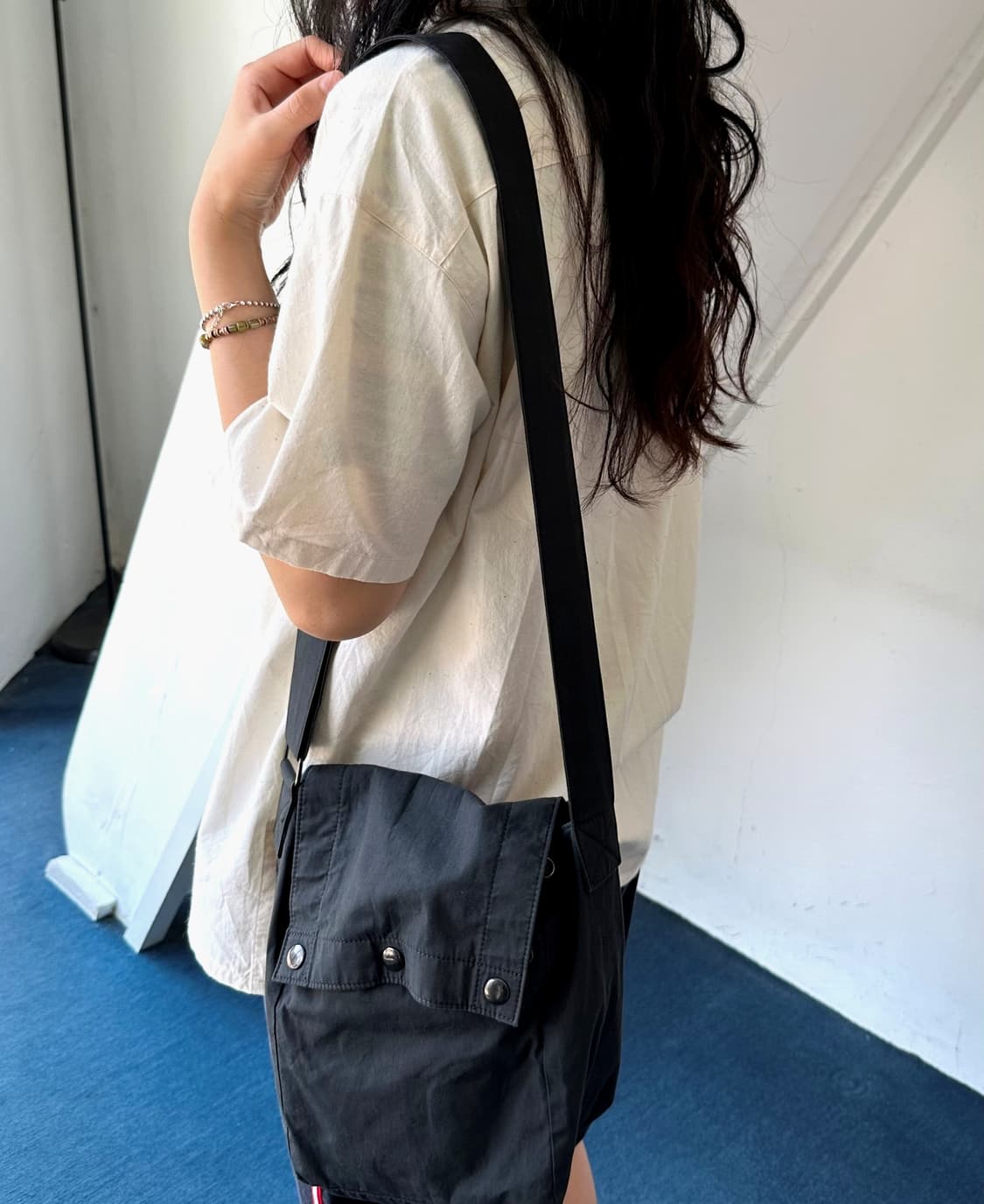 Natural cotton string design P/O shirt 상품이미지9