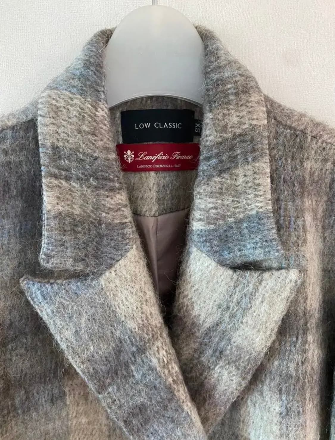 로우클래식 체크 코트 XS 상품이미지3