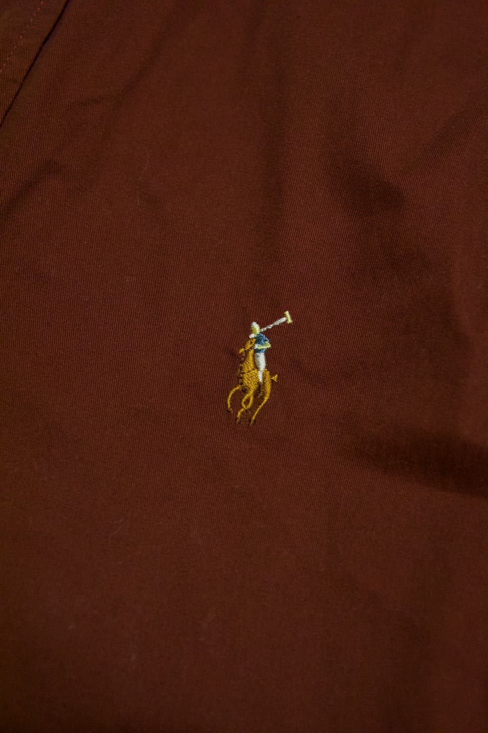 폴로 랄프로렌 버건디 커스텀핏 셔츠 XL 상품이미지3