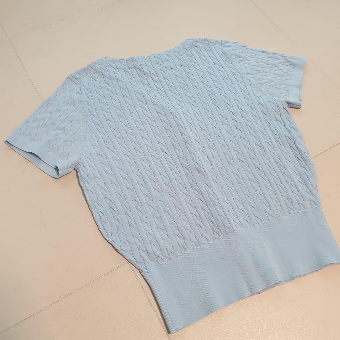 제네럴아이디어 케이블 반팔가디건 상품이미지8