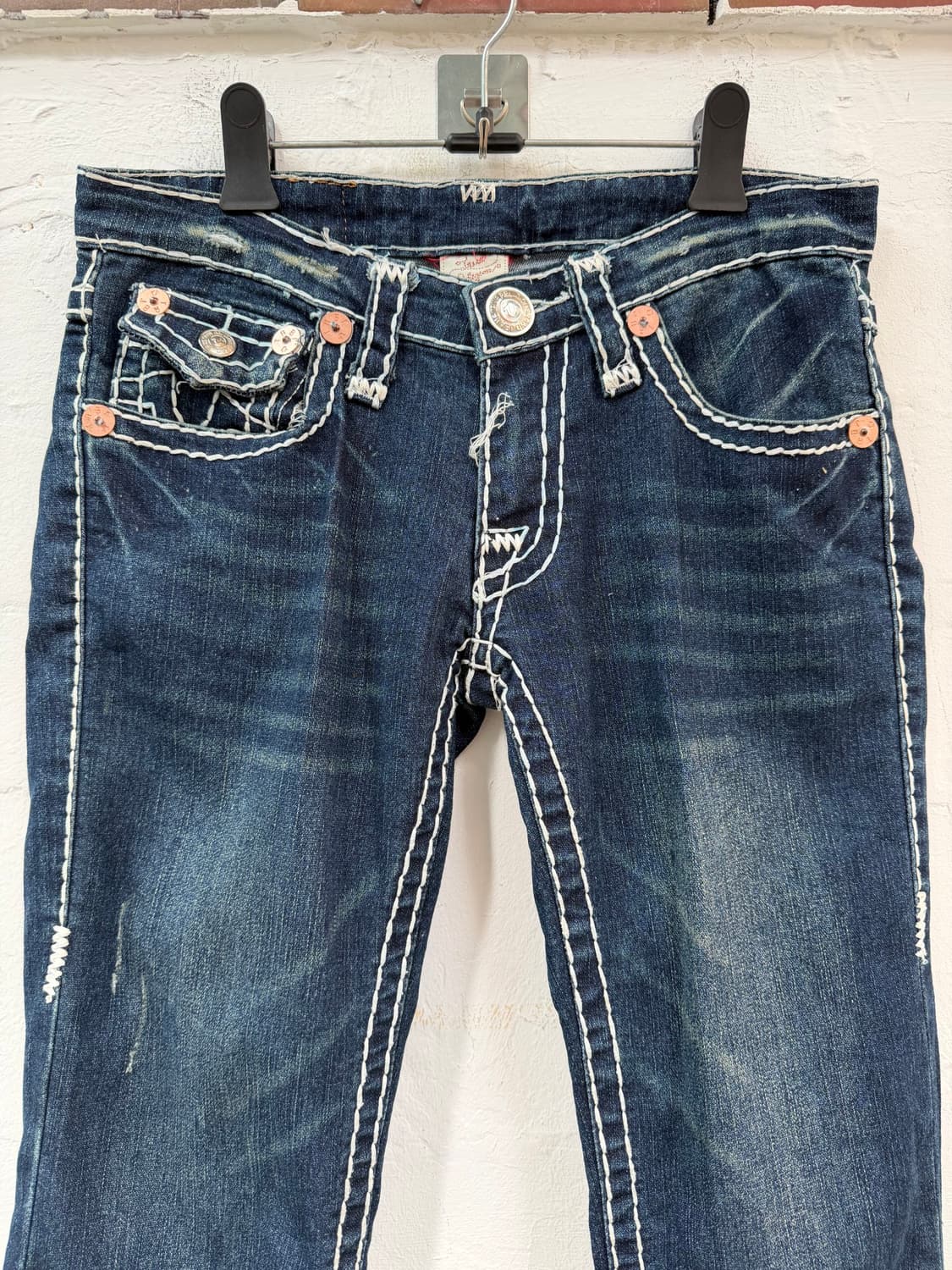 True Religion 스티치 로우라이즈 카프리 데님팬츠 27 상품이미지2