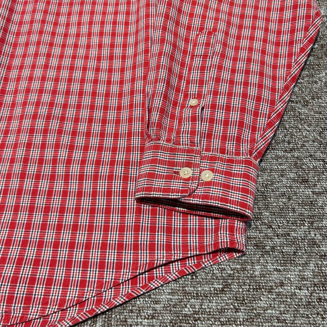 XL) 에디바우어 원포켓 헤비코튼 체크 셔츠 상품이미지6