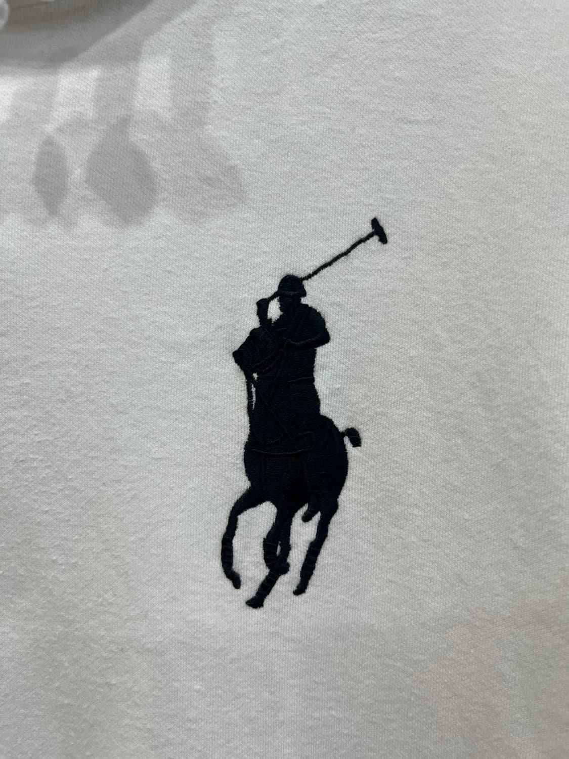 90s 폴로랄프로렌 빅포니 화이트 후드 M 상품이미지3