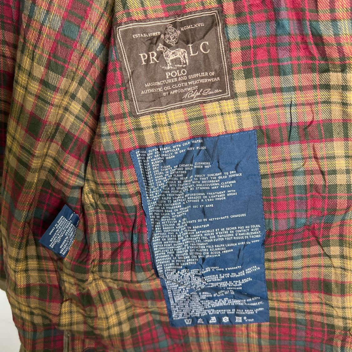 폴로 랄프로렌 왁스 코팅 헌팅 베스트 M 상품이미지8