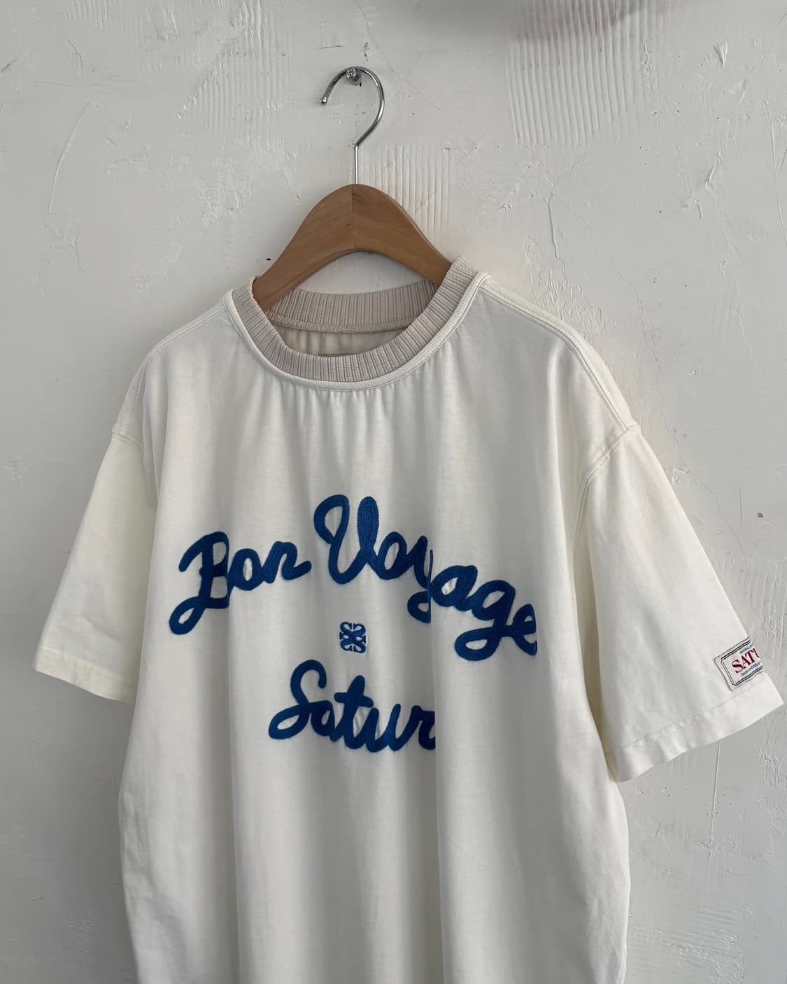 Satur 세터 보야지 자수로고 티셔츠 상품이미지5