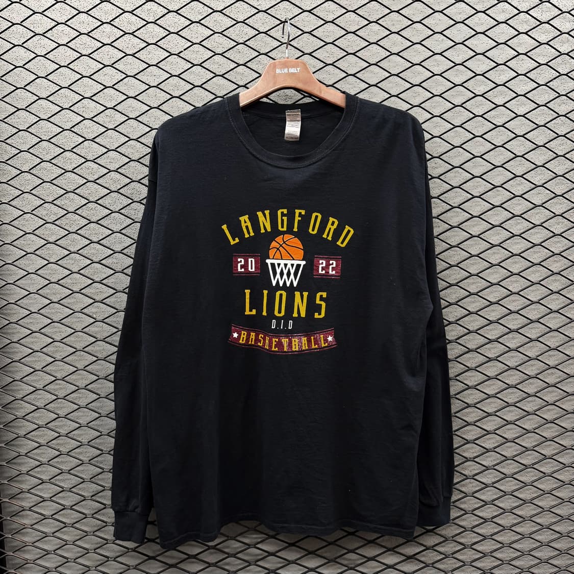 빈티지 롱슬리브 클래식폰트 후면 그래픽 시보리 디테일 블랙 상품이미지2