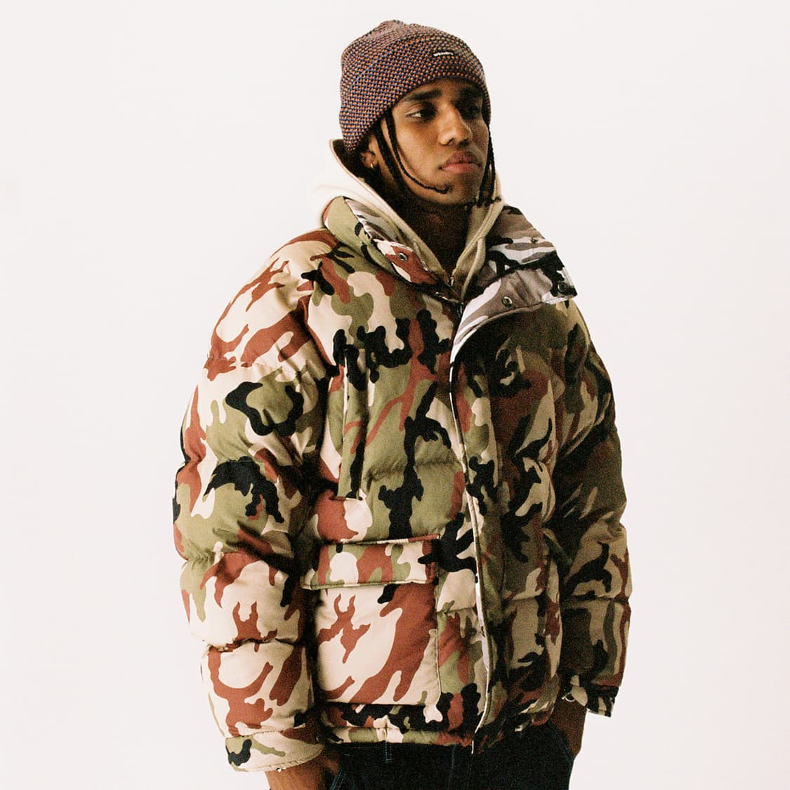 위켄더스 카모 리버시블 패딩 xl 새상품 상품이미지5