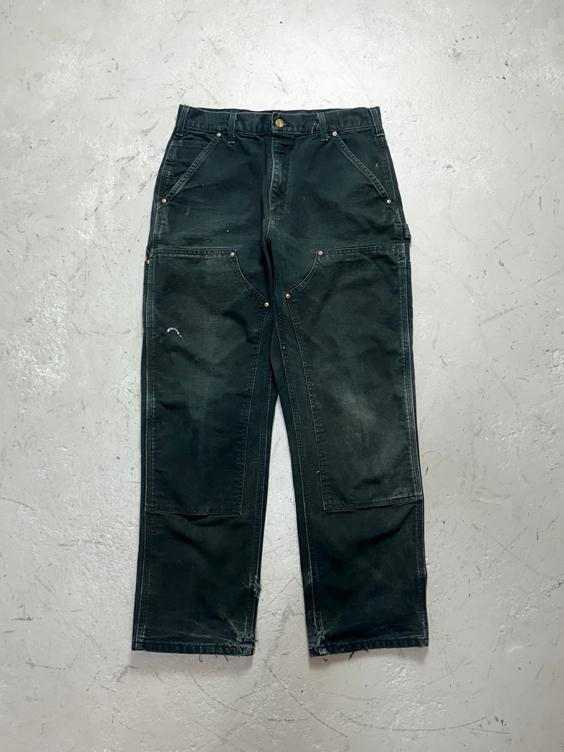 OG USA Made 칼하트 B01 더블니 블랙 칼하트 썩블니 워크팬츠 상품이미지1