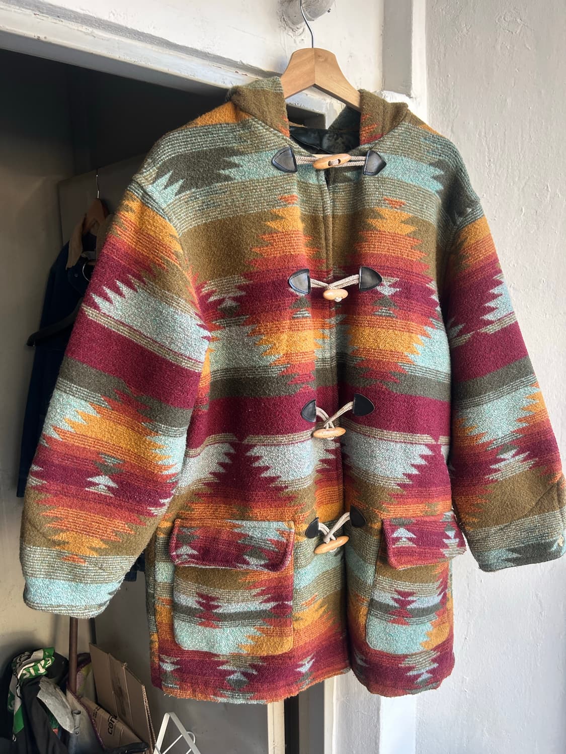 90‘s 울 나바호 더플코트 상품이미지2