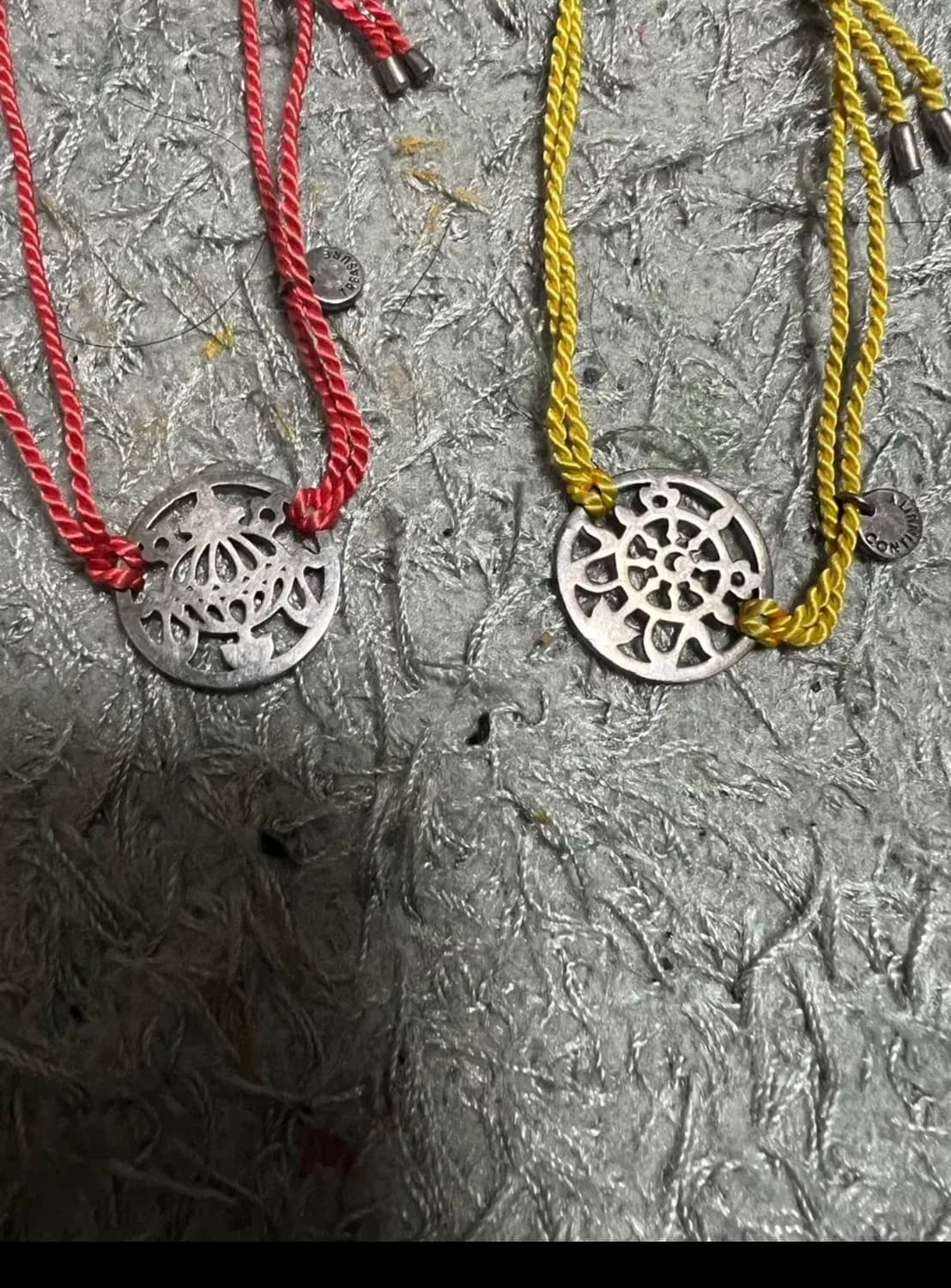 Truth 레어 매듭 레드/옐로우 커플팔찌 상품이미지2