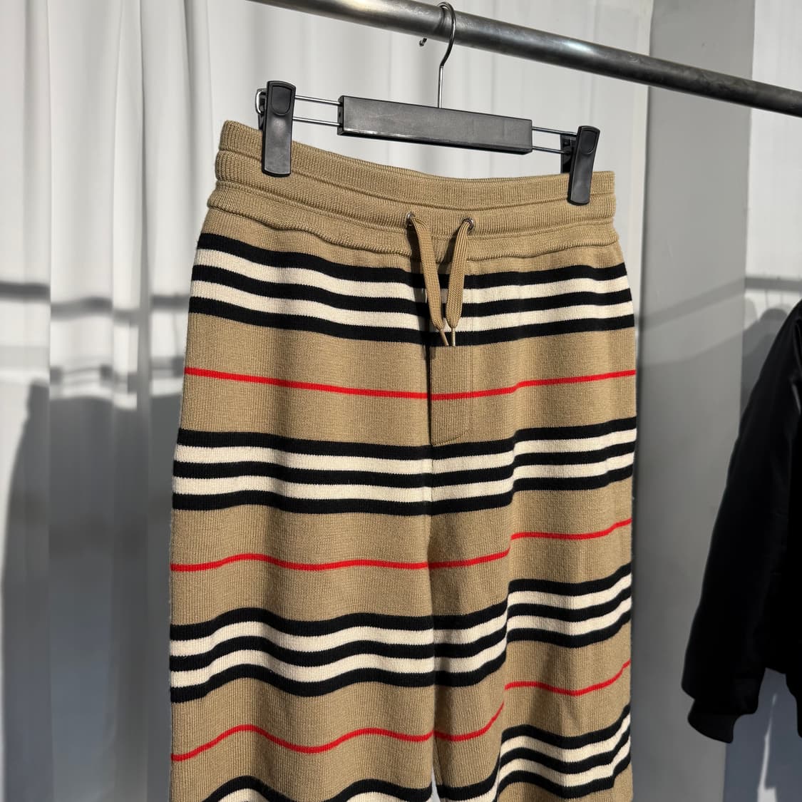 (100) 버버리 빈티지 체크 아카이브 메리노 울 니트 반바지 상품이미지2