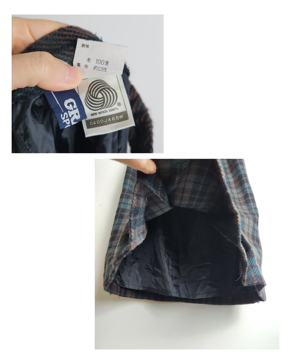 체크 울 스커트 상품이미지10