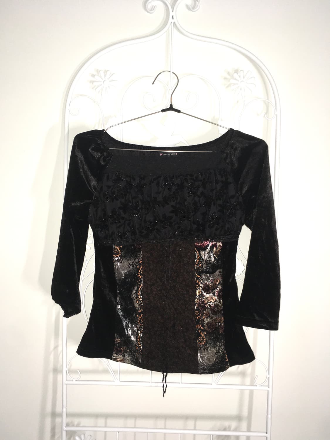 jpn vintage antique velour blouse 상품이미지5
