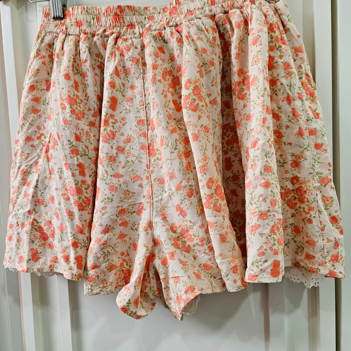 플라워 패턴 레이스 반바지 상품이미지4