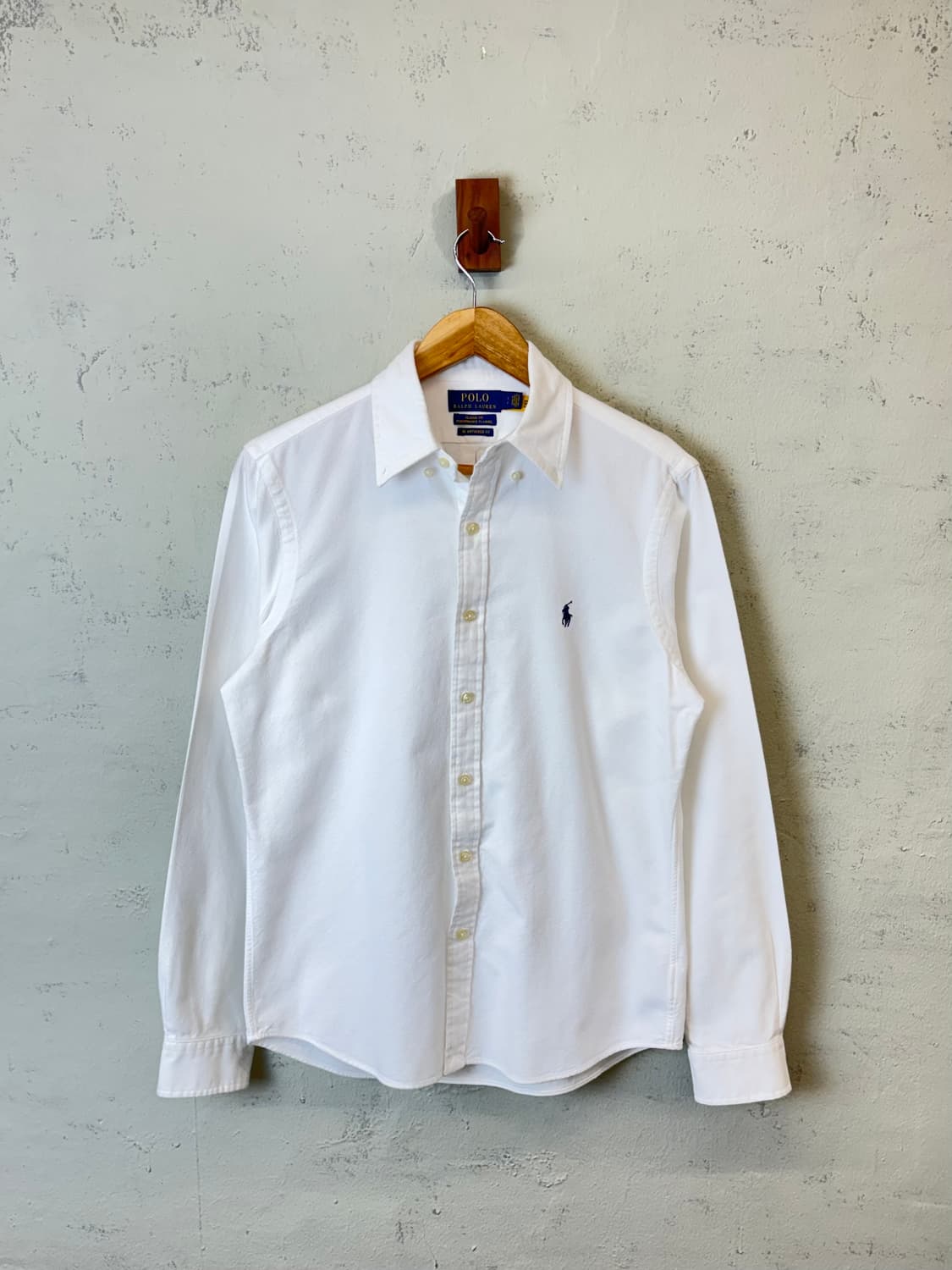 폴로랄프로렌 큐알 인증 플란넬 화이트 셔츠 상품이미지1
