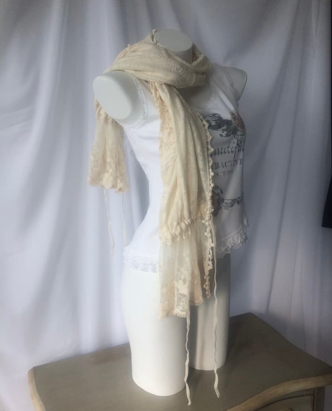 tied shirring point scarf 상품이미지3
