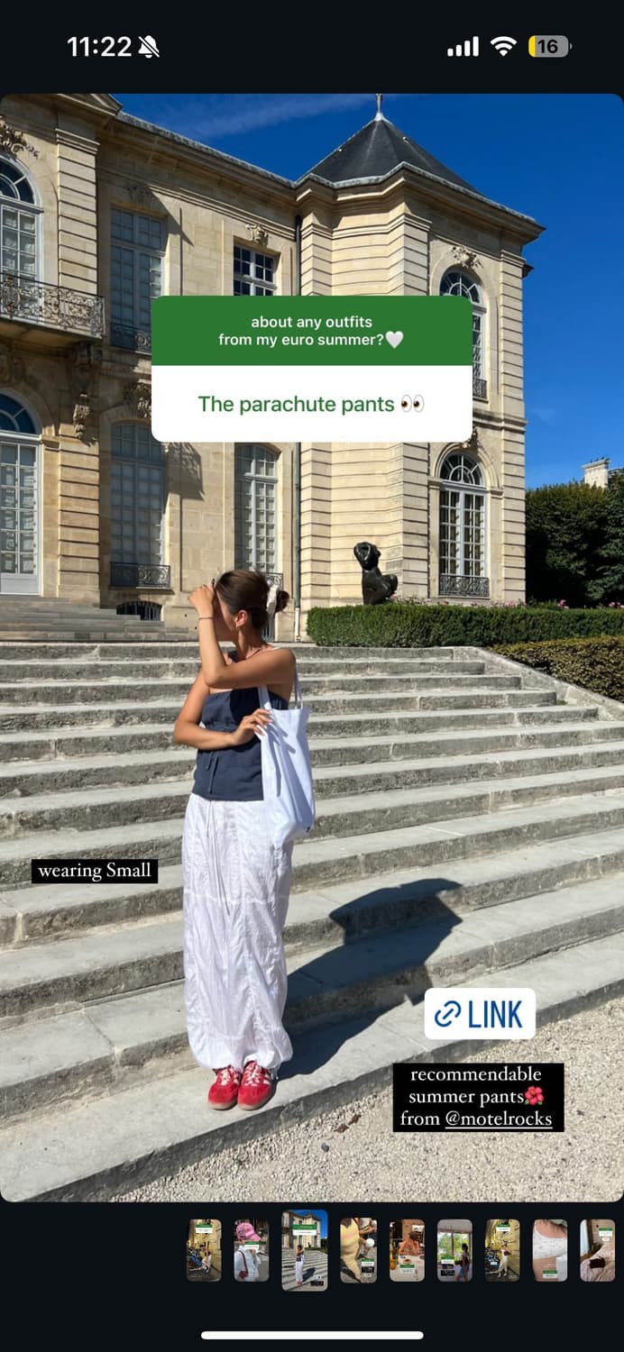 카인다쿨 착용) 모텔락스 파라슈트 팬츠  상품이미지1