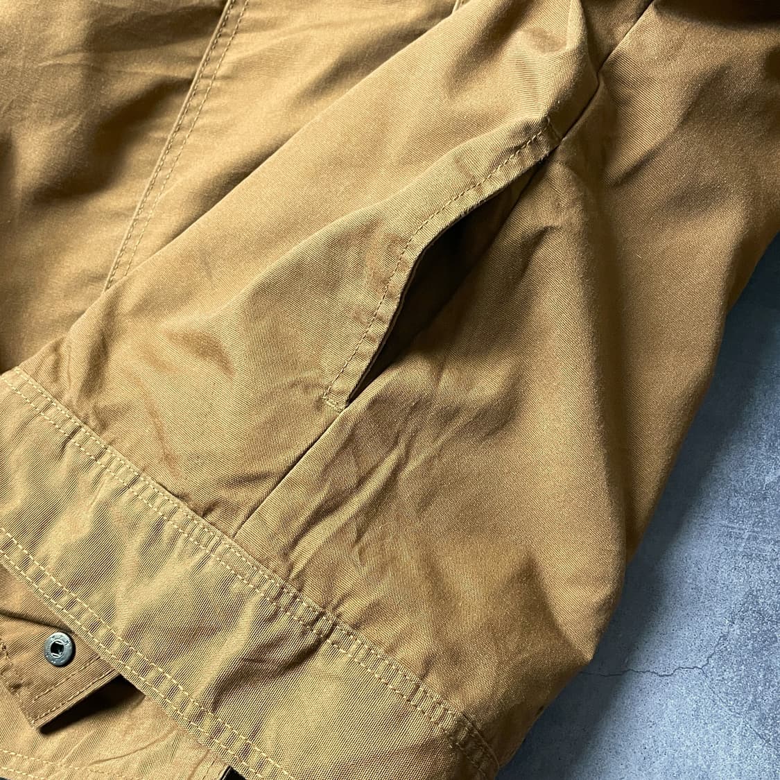 TRADESMAX 빈티지 카멜 셰르파안감 후드 코튼자켓 상품이미지4