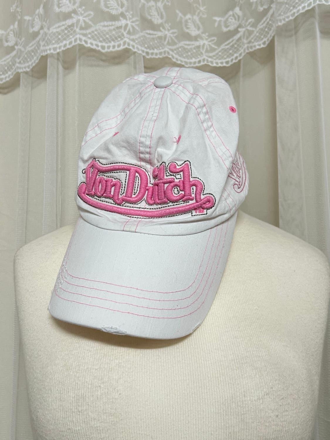 00s 본더치 흰핑크 볼캡 상품이미지1