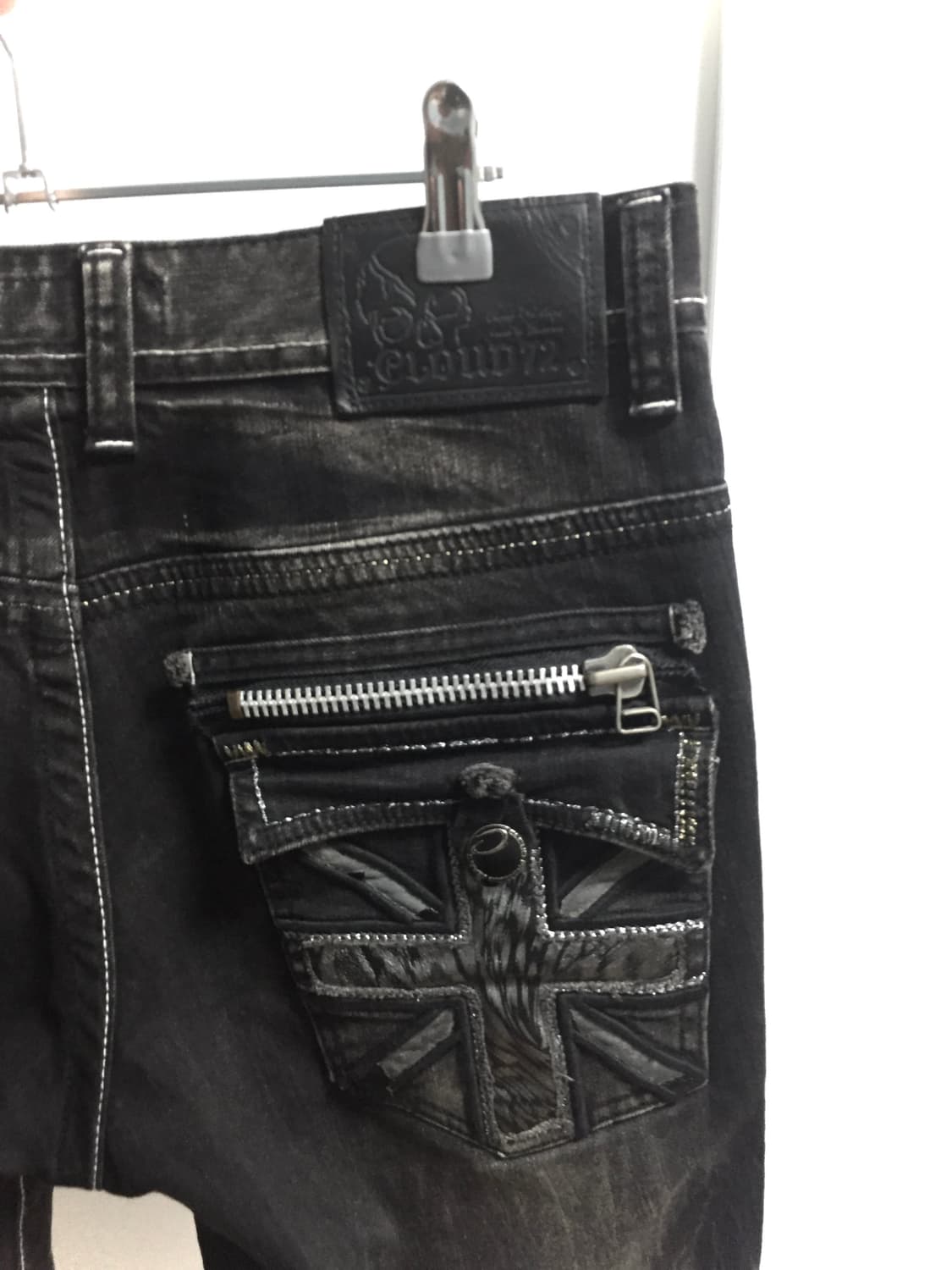 Flag ➕ Punk midi Capri Pants 십자가 펑크 팬츠 상품이미지4