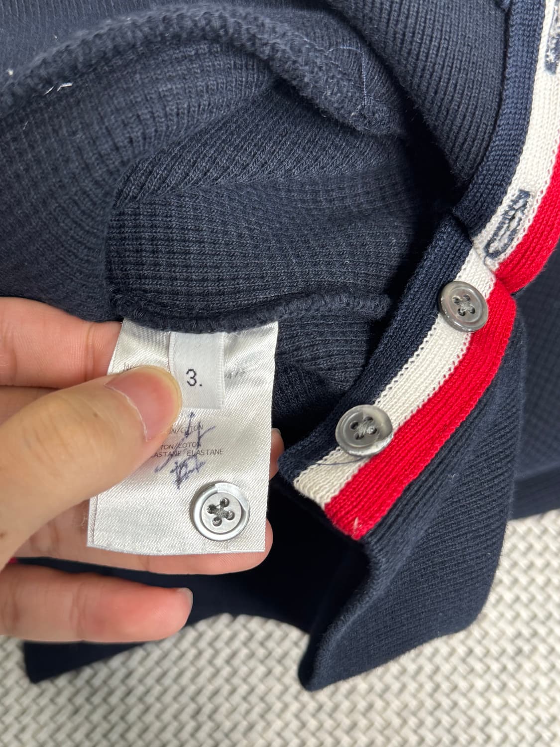 톰브라운 와플 니트 래글런 맨투맨  상품이미지6