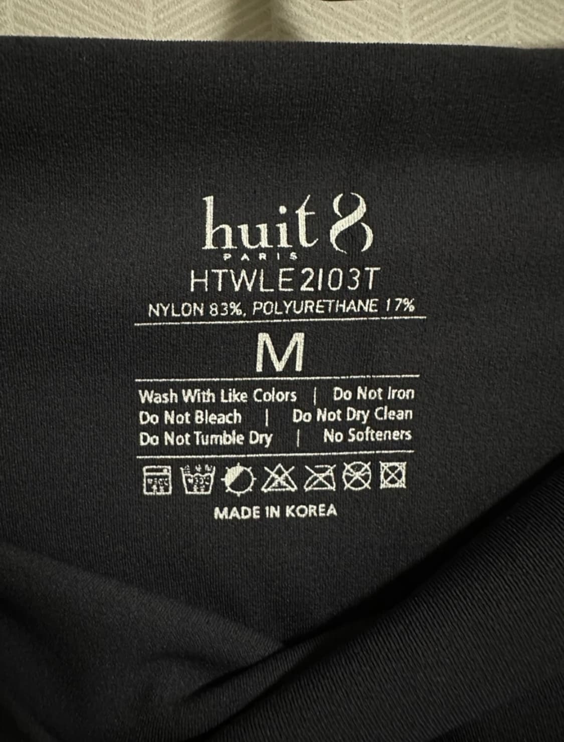 위뜨 8 블랙 레깅스 M 새상품 상품이미지3